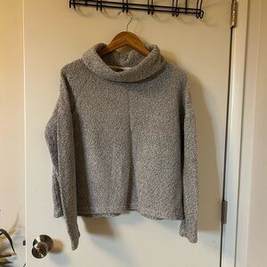 Cozy Gray Turtleneck Sweater